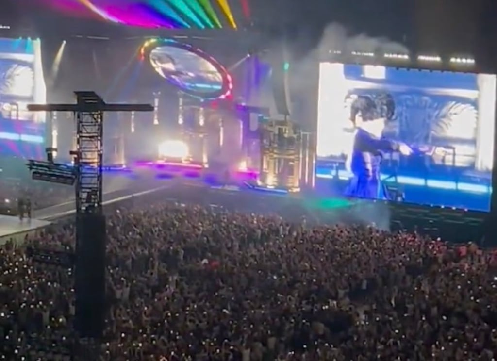 Lady Gaga’s concert at the National Stadium in Singapore on May 18. Photo: babyloniaan/X Lady Gaga’s concert at the National Stadium in Singapore on May 18. Photo: babyloniaan/X