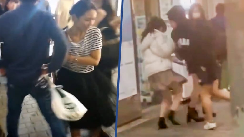 A group of Japanese men, known as the “bumping gang”, deliberately collides with pedestrians to release their frustrations. Photo: SCMP composite/Facebook A group of Japanese men, known as the “bumping gang”, deliberately collides with pedestrians to release their frustrations. Photo: SCMP composite/Facebook