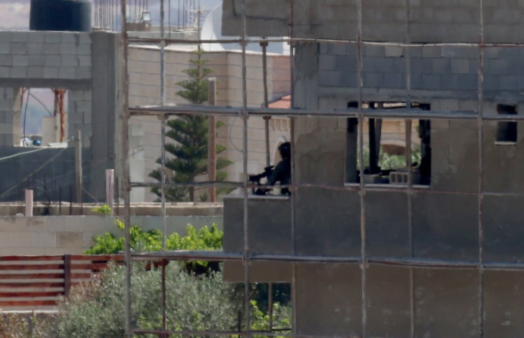 Israeli troops in the West Bank city of Jenin on Wednesday. Photo: EPA-EFE