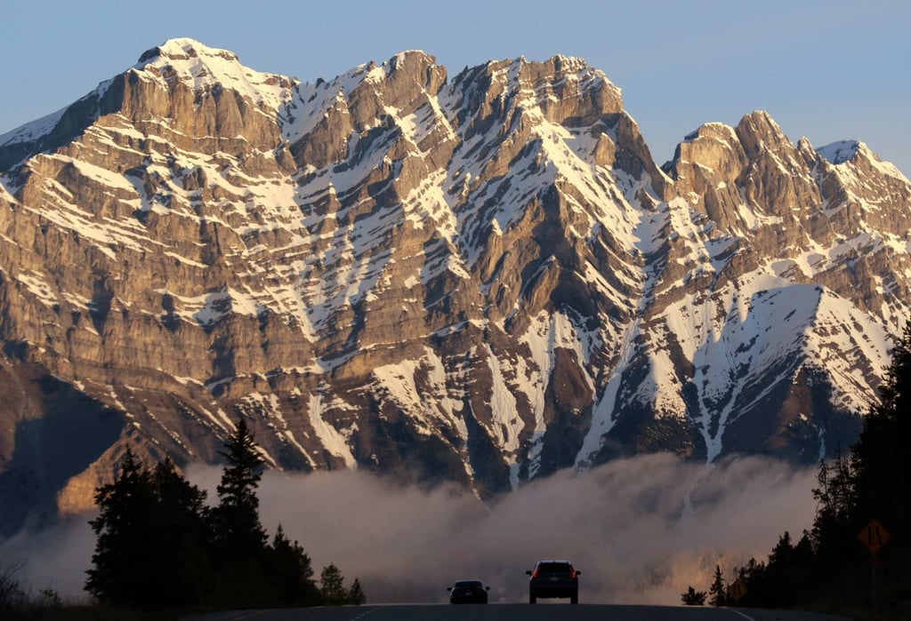 Vehicles enter Banff National Park during the G7 Finance Ministers and Central Bank Governors’ Meeting in Alberta, Canada, on Thursday. Photo: AFP