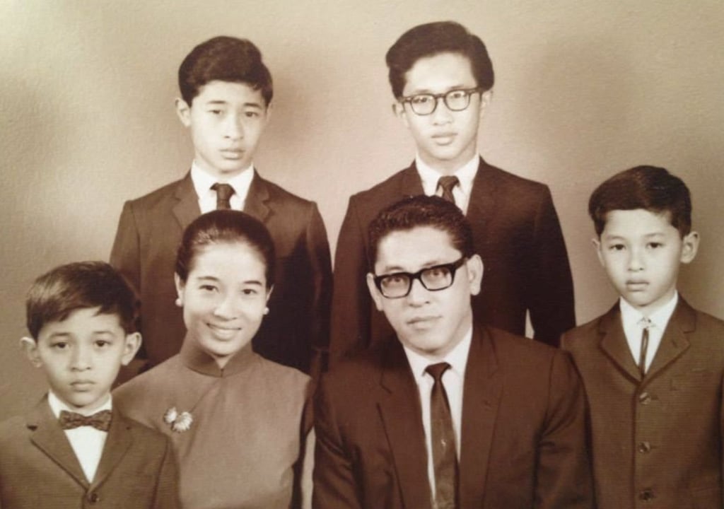 A young Ted Lo (right) and his musical family. Photo: courtesy Ted Lo