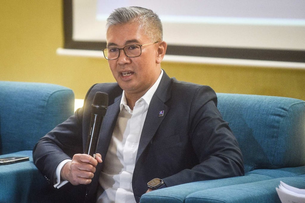 Malaysia’s Trade Minister Tengku Zafrul Aziz during a press conference regarding US tariffs in Kuala Lumpur on April 7. Photo: AFP Malaysia’s Trade Minister Tengku Zafrul Aziz during a press conference regarding US tariffs in Kuala Lumpur on April 7. Photo: AFP