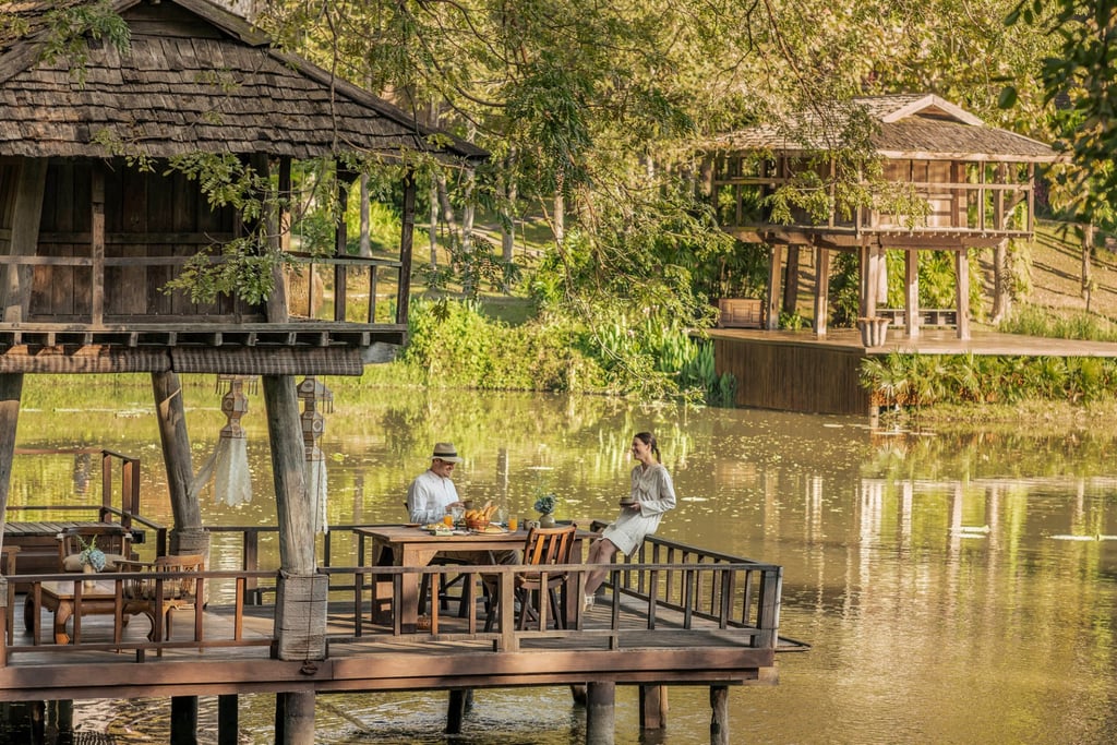 Water-side jungle setting at the Four Seasons Resort Chiang Mai. Photo: Handout
