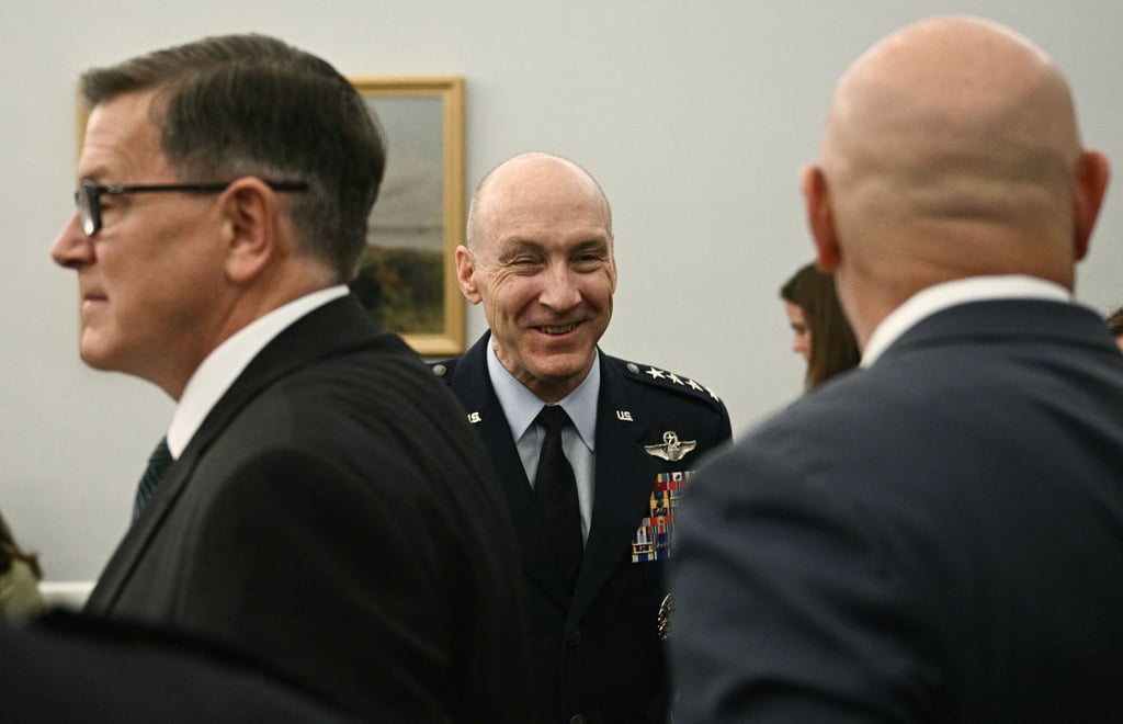 US Air Force Chief of Staff General David Allvin (centre) said CCA would “prove not only cost-effective, but truly lethal”. Photo: AFP US Air Force Chief of Staff General David Allvin (centre) said CCA would “prove not only cost-effective, but truly lethal”. Photo: AFP