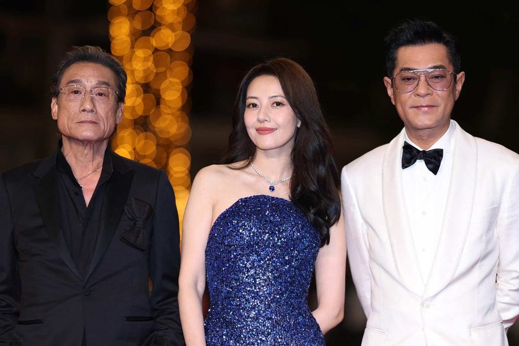 Hong Kong actor Tony Leung (left), Chinese actress Gao Yuanyuan and actor Louis Koo at the screening of “Sons of the Neon Night” at the 78th Cannes Film Festival on May 16, 2025. Photo: AFP Hong Kong actor Tony Leung (left), Chinese actress Gao Yuanyuan and actor Louis Koo at the screening of “Sons of the Neon Night” at the 78th Cannes Film Festival on May 16, 2025. Photo: AFP