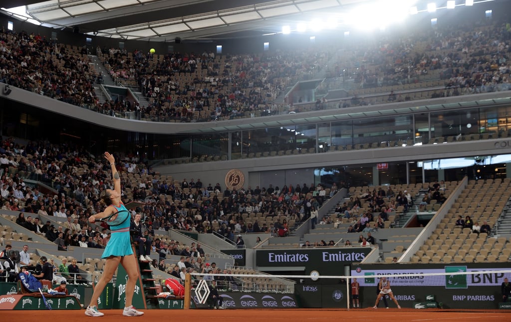 Aryna Sabalenka in action against Kamilla Rakhimova. Photo: EPA-EFE