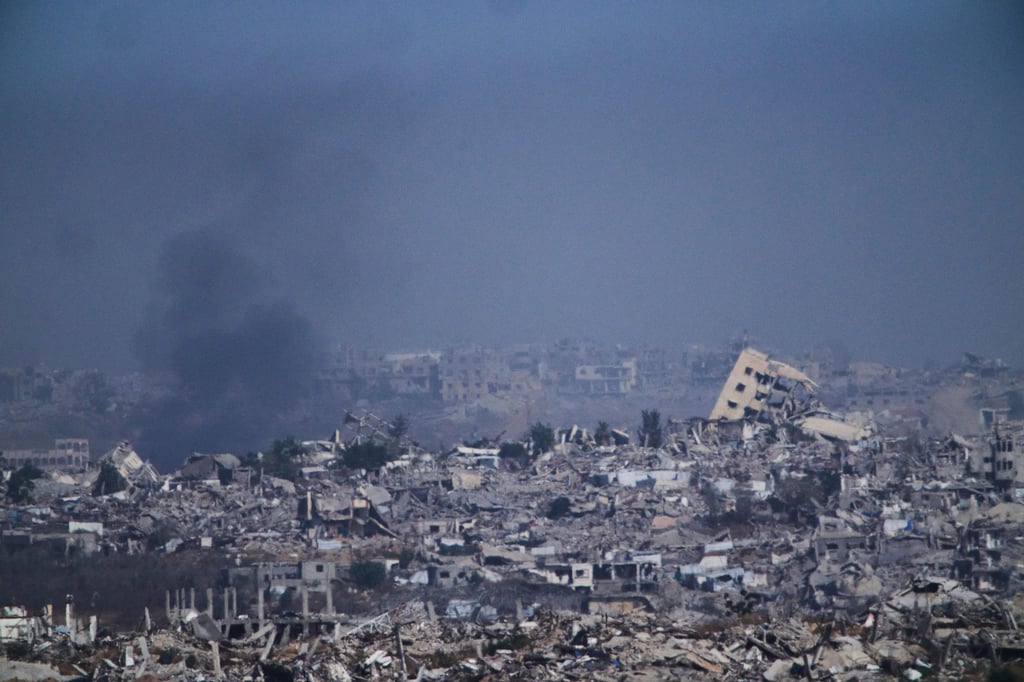 Destroyed buildings in the Gaza Strip. Photo: AP