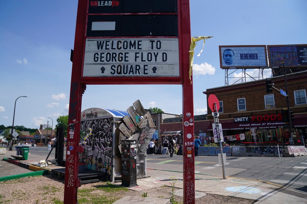The location of George Floyd’s murder in Minneapolis. Photo: AP