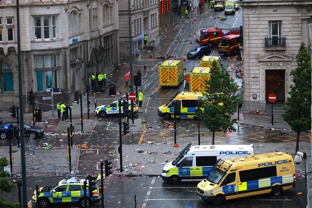 Emergency services at the scene. Photo: Reuters Emergency services at the scene. Photo: Reuters
