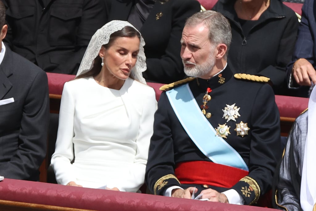 King Felipe VI (right) and Queen Letizia of Spain attend the inauguration of Pope Leo XIV. Photo: IPA via Zuma Press King Felipe VI (right) and Queen Letizia of Spain attend the inauguration of Pope Leo XIV. Photo: IPA via Zuma Press