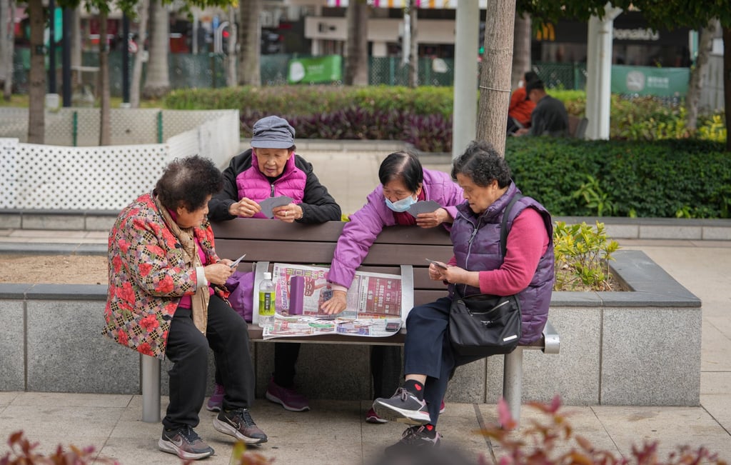 Elderly women play cards in To Kwa Wan. According to authorities, the spending by people aged 60 and above reached about HK$342 billion in 2024. Photo: Sam Tsang Elderly women play cards in To Kwa Wan. According to authorities, the spending by people aged 60 and above reached about HK$342 billion in 2024. Photo: Sam Tsang