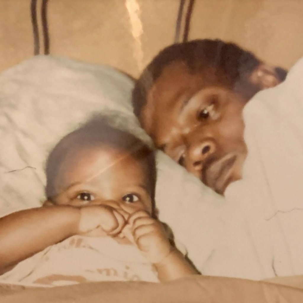 Samuel L. Jackson’s daughter, Zoe Jackson, as a baby. Photo: @samuelljackson/Instagram