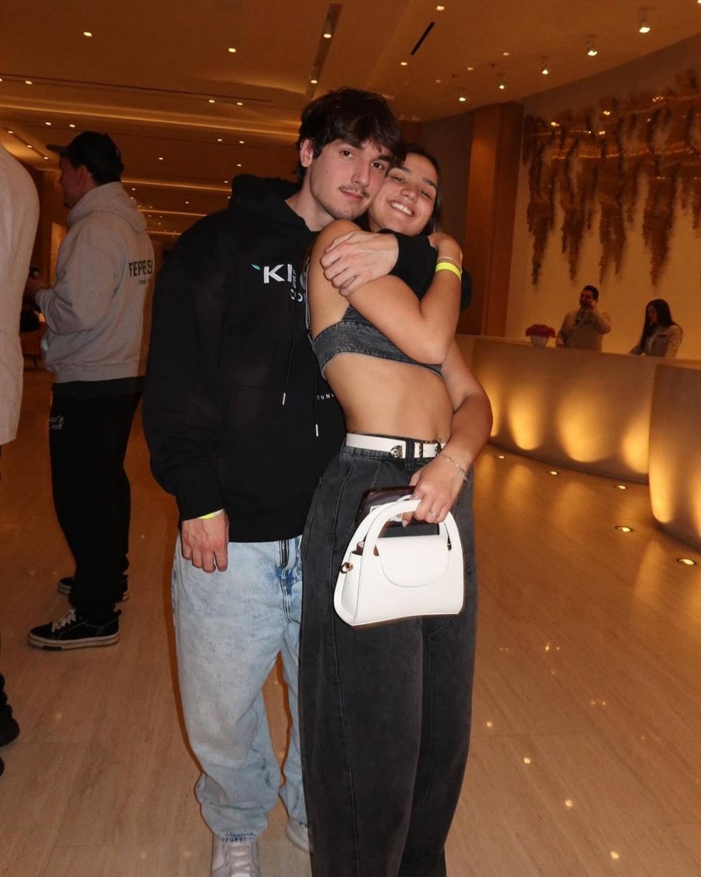 Bryce Hall with current girlfriend Mika Lafuente in Las Vegas, in February 2024. Photo: @brycehall/Instagram