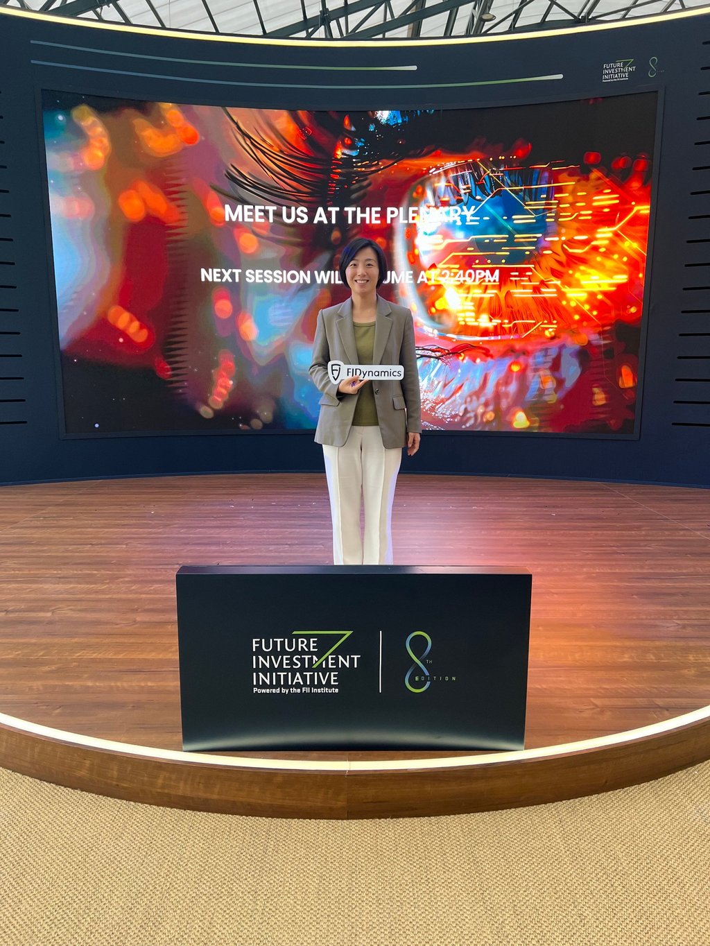 Kiki Zhang, chief financial officer of FJDynamics, says she gained a better understanding of the Middle East’s demand for construction technology while attending last October’s Future Investment Initiative Conference in Riyadh. Kiki Zhang, chief financial officer of FJDynamics, says she gained a better understanding of the Middle East’s demand for construction technology while attending last October’s Future Investment Initiative Conference in Riyadh.