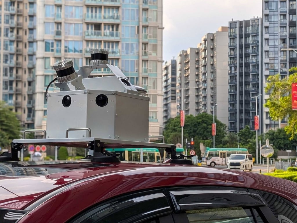 Kodifly’s mobile mapping system device, which uses LiDAR sensors and high-definition cameras, captures real-time data and images while fitted on top of a car. Kodifly’s mobile mapping system device, which uses LiDAR sensors and high-definition cameras, captures real-time data and images while fitted on top of a car.