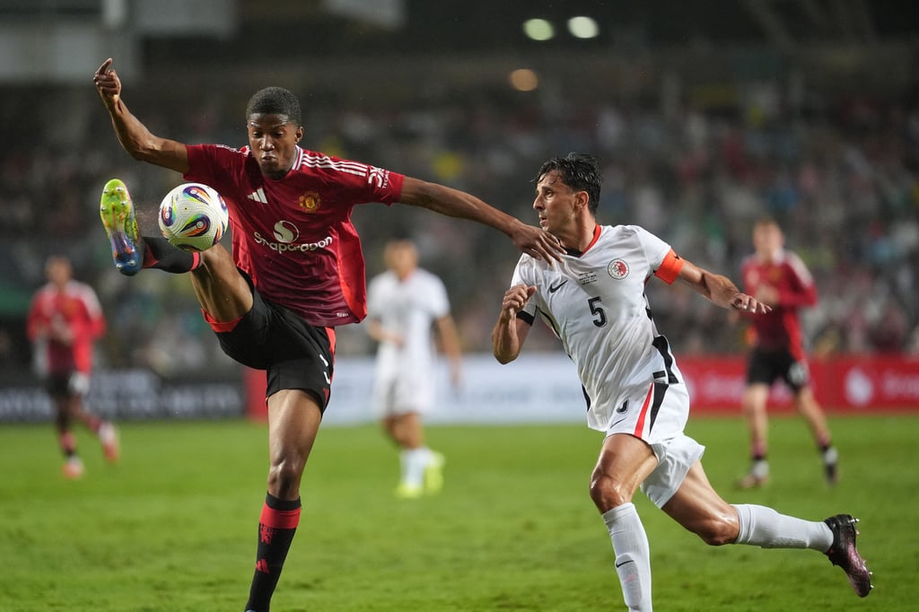 Manchester United’s Chido Obi in action at Hong Kong Stadium. Photo: Elson Li Manchester United’s Chido Obi in action at Hong Kong Stadium. Photo: Elson Li