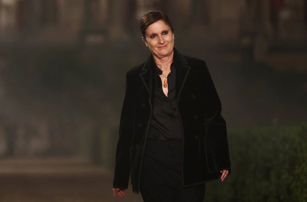 Maria Grazia Chiuri at the Dior 2026 cruise collection show at Villa Albani Torlonia in Rome, on May 27. Photo: Reuters