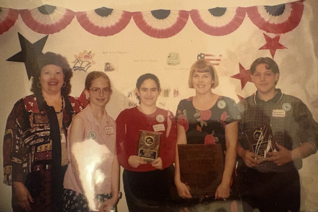 Jamieson Lindenburg (right) at a singing competition in Florida when he was 14. Photo: courtesy Jamieson Lindenburg