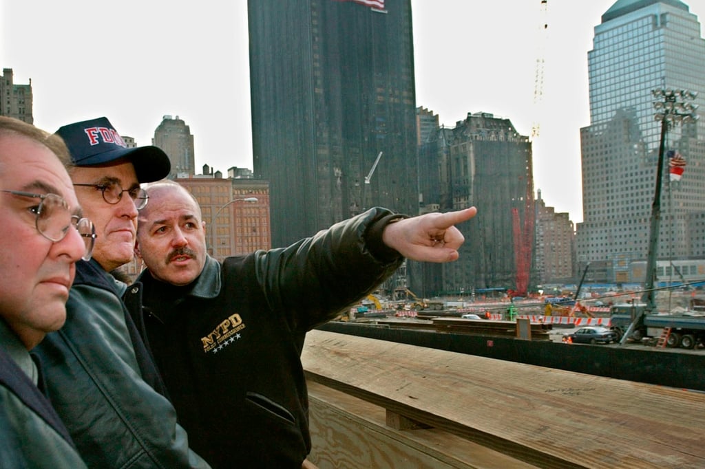 Bernard Kerik with then New York mayor Rudy Giuliani in December, 2001. File photo: AP