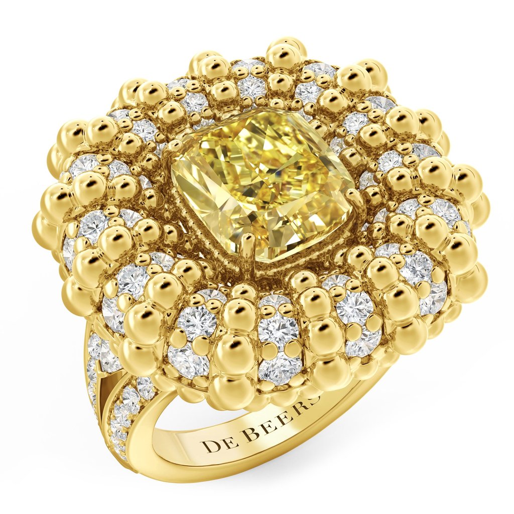 De Beers Forces of Nature collection Protection cocktail ring, inspired by the lion. Photo: Handout