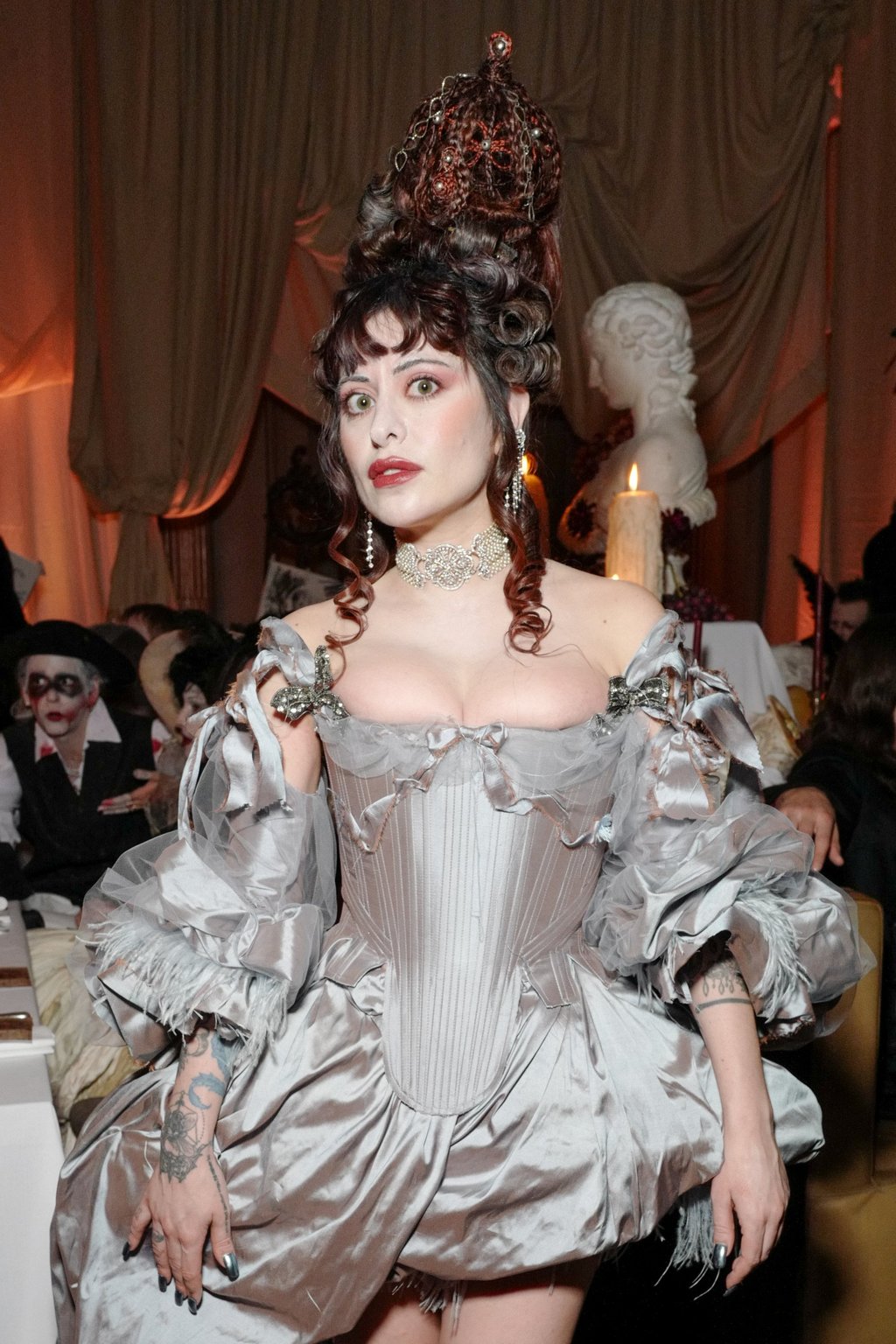 Dilara Findikoglu attends the Dark Versailles Halloween Ball in London, England, in October 2023. Photo: Getty Images Dilara Findikoglu attends the Dark Versailles Halloween Ball in London, England, in October 2023. Photo: Getty Images