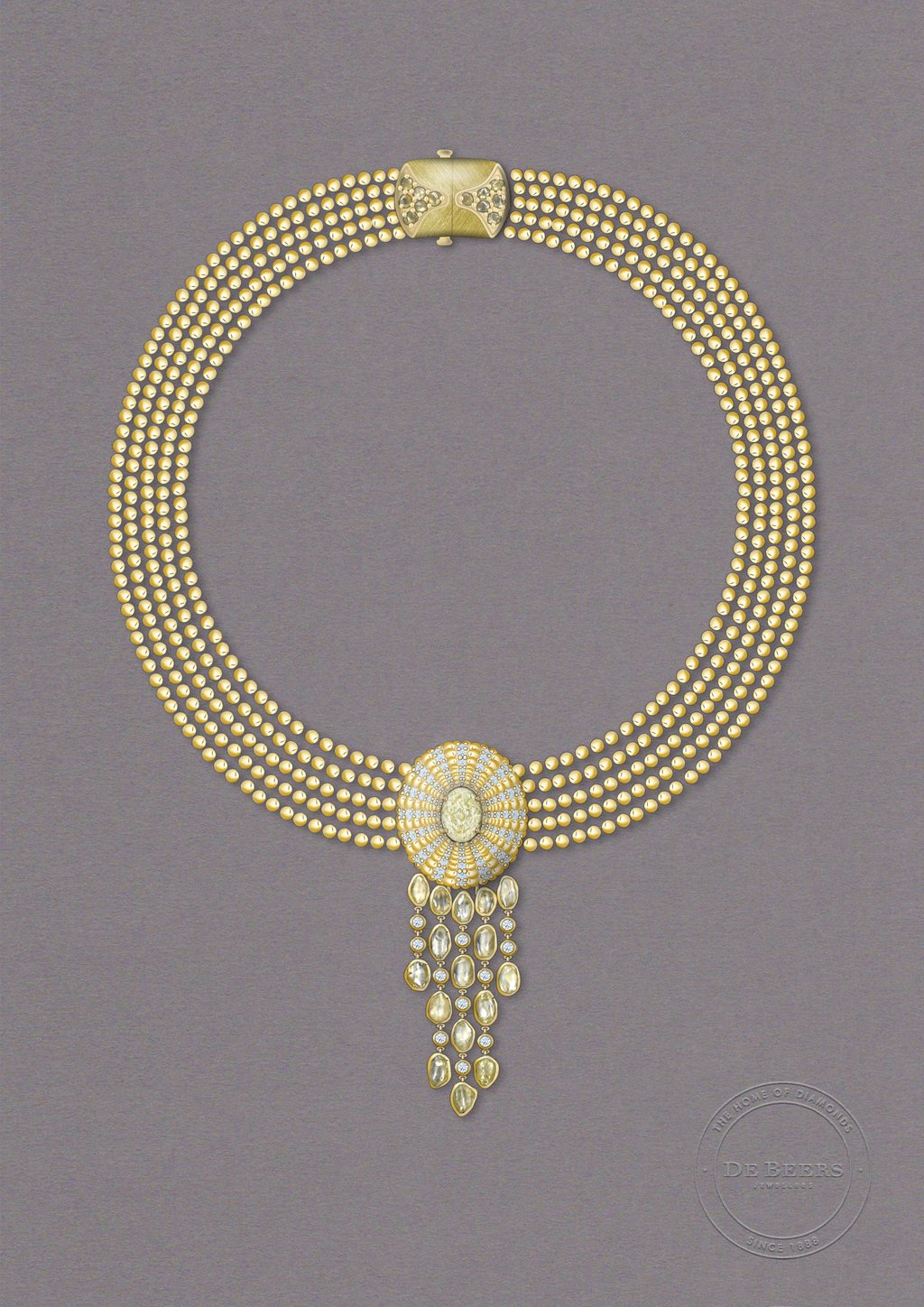 De Beers Forces of Nature collection Protection necklace. Photo: Handout