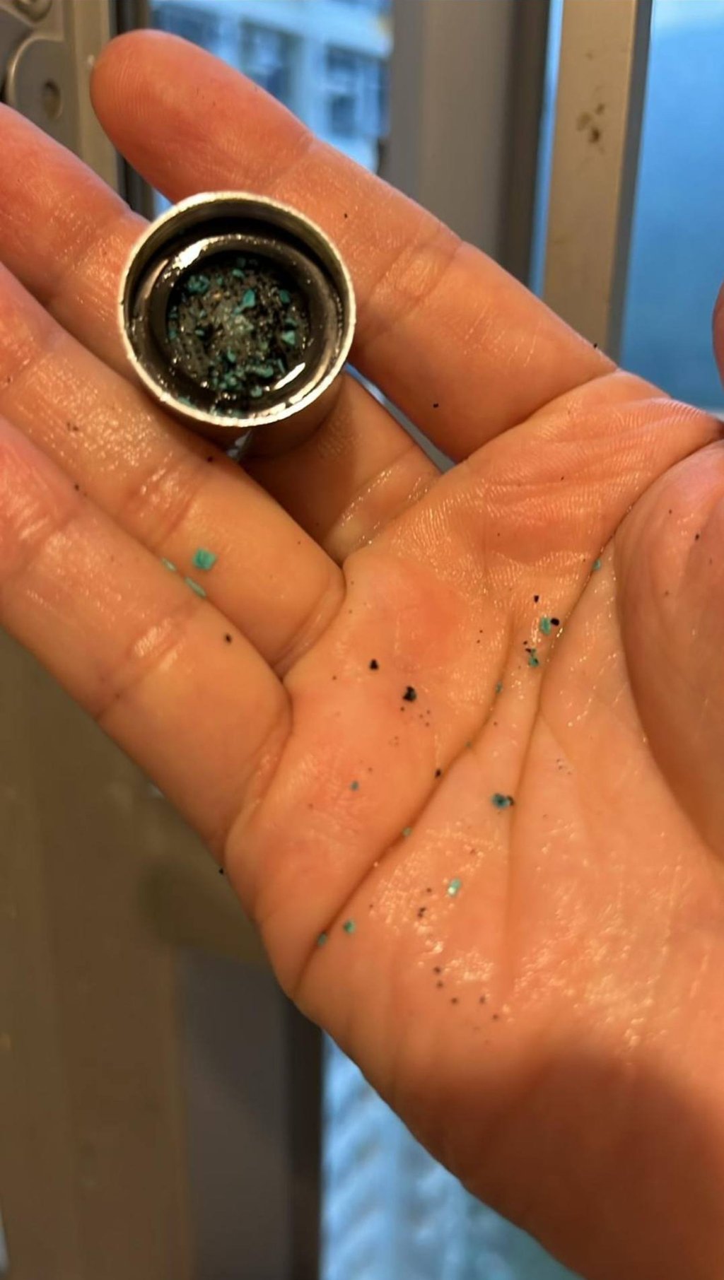 Residents have taken to social media to post images of the black particles. Photo: Facebook/Desmond Wang Residents have taken to social media to post images of the black particles. Photo: Facebook/Desmond Wang