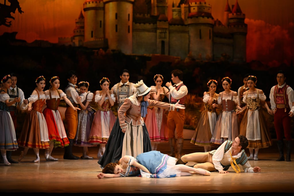 The final scene of Act 1 in Hong Kong Ballet’s new production of Giselle. Photo: Tony Luk The final scene of Act 1 in Hong Kong Ballet’s new production of Giselle. Photo: Tony Luk