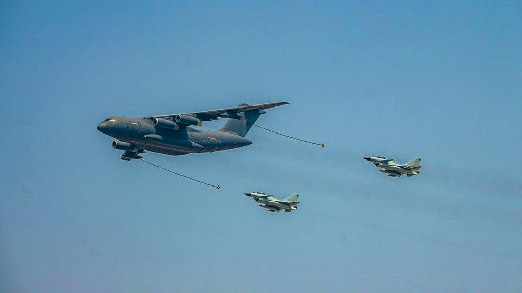 Adding aerial refuelling to pilot training is seen as a significant step for China’s air force. Photo: Xinhua