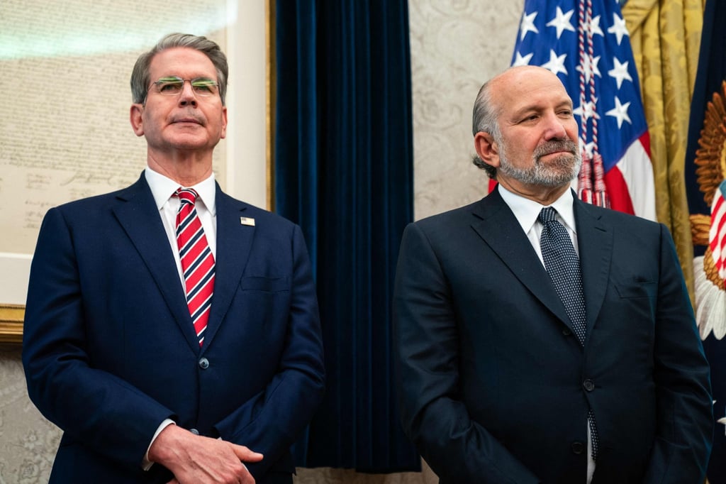 US Treasury Secretary Scott Bessent, left, and Commerce Secretary Howard Lutnick. Photo: AFP US Treasury Secretary Scott Bessent, left, and Commerce Secretary Howard Lutnick. Photo: AFP