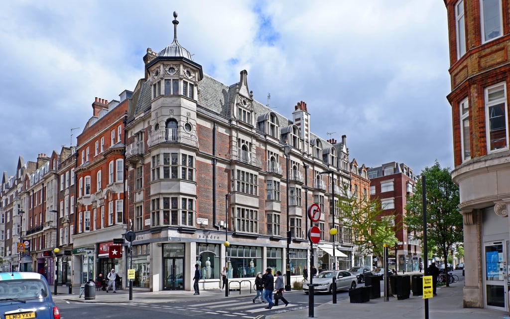 Marylebone High Street in London. The area retains a village feel despite its location near the centre of the city. Photo: Shutterstock
