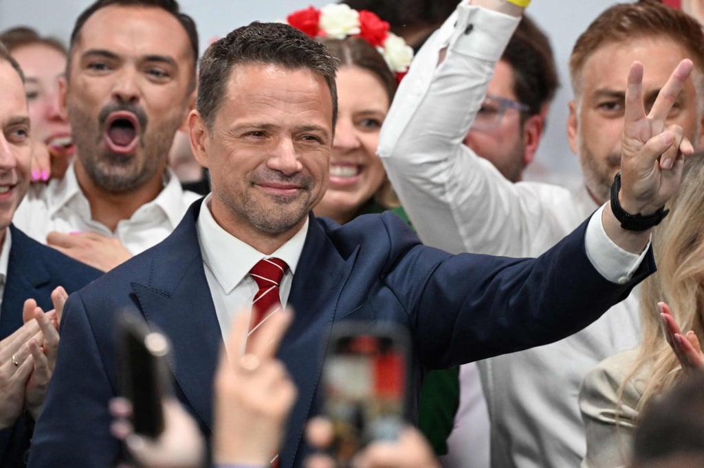 An early exit poll released Sunday evening suggested Rafal Trzaskowski, Warsaw’s mayor, was headed for victory. Photo: AFP An early exit poll released Sunday evening suggested Rafal Trzaskowski, Warsaw’s mayor, was headed for victory. Photo: AFP