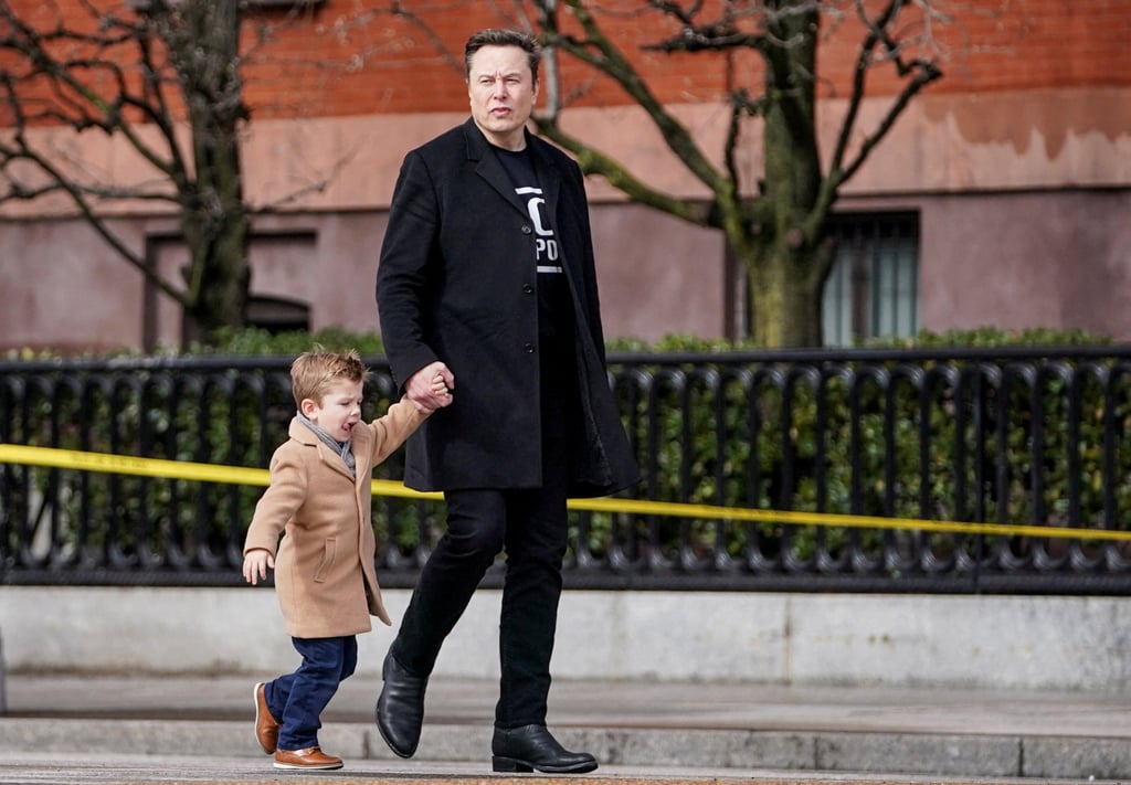 Elon Musk walks with his son X Æ A-12 after a meeting with Indian Prime Minister Narendra Modi in Washington DC on February 13. Photo: Reuters Elon Musk walks with his son X Æ A-12 after a meeting with Indian Prime Minister Narendra Modi in Washington DC on February 13. Photo: Reuters