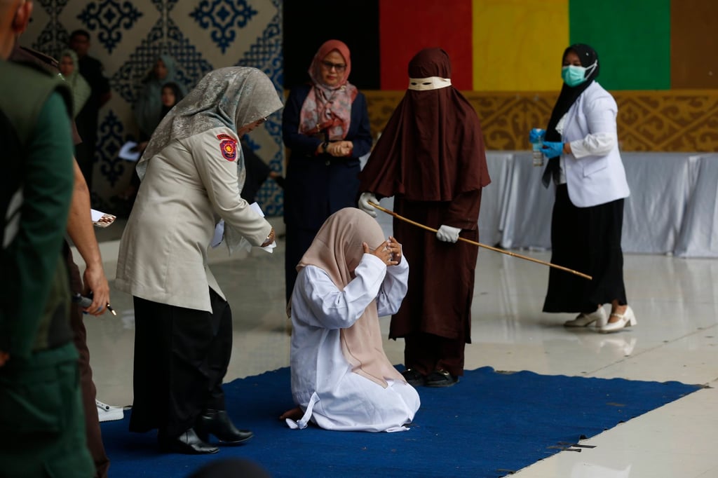 Caning retains strong support among Aceh’s population as a common punishment for a range of offences, including gambling, drinking alcohol and adultery. Photo: EPA-EFE