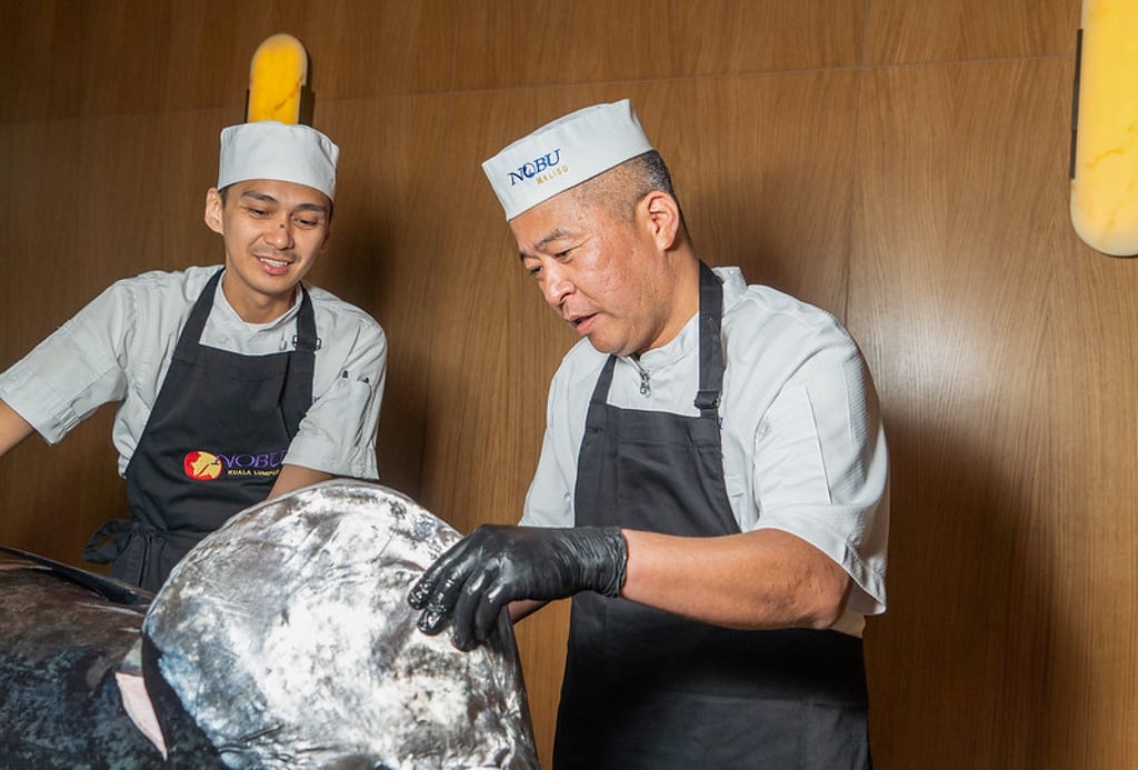 Guests will witness a captivating performance in the heart of Nobu led by the restaurant’s corporate sushi chef Toshiyuki Shiramizu. Photo: Handout Guests will witness a captivating performance in the heart of Nobu led by the restaurant’s corporate sushi chef Toshiyuki Shiramizu. Photo: Handout