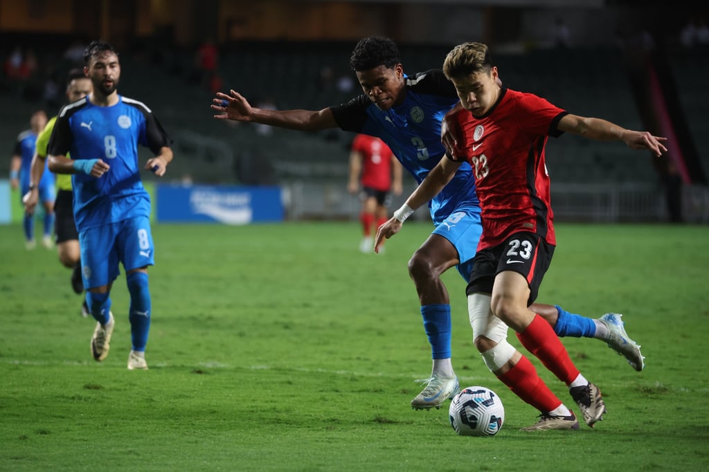 Sun gets ready to deliver a cross during Hong Kong’s victory over the Philippines last November. Photo: Edmond So Sun gets ready to deliver a cross during Hong Kong’s victory over the Philippines last November. Photo: Edmond So
