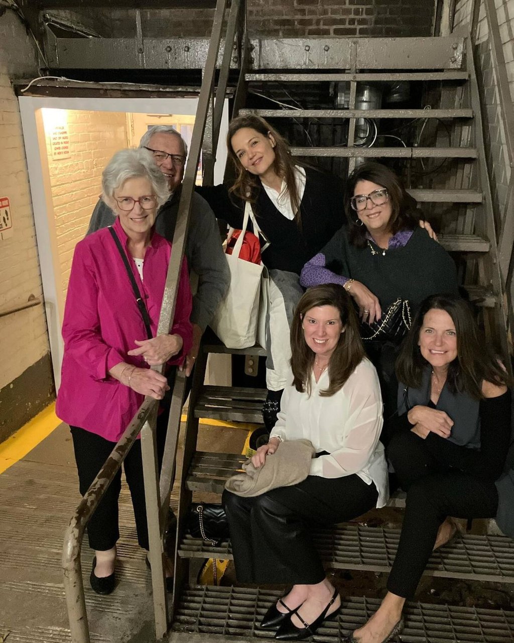 Katie Holmes’ parents and three sisters came to New York to see her latest show, Our Town, on Broadway, last October. Photo: @katieholmes/Instagram