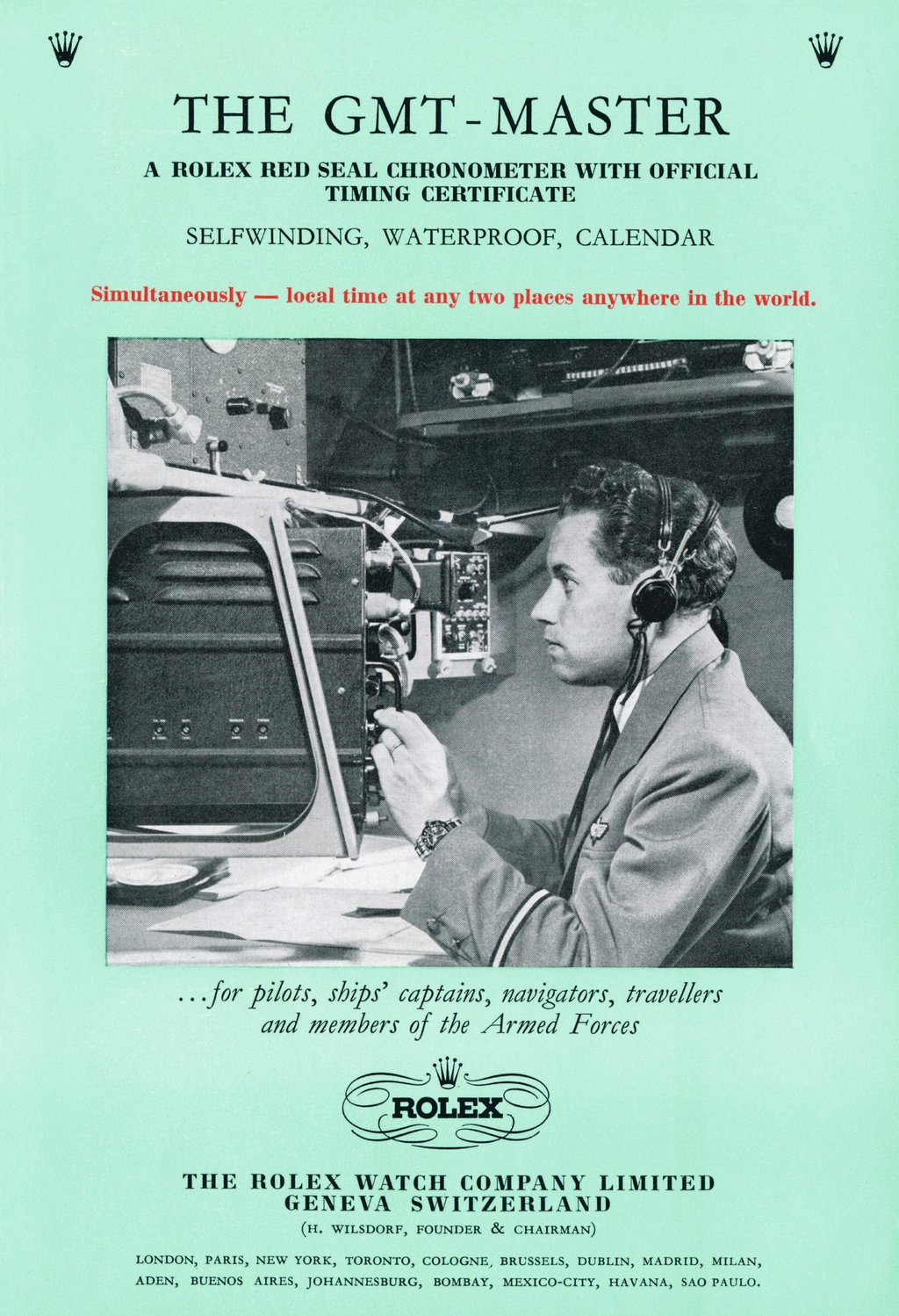 Rolex GMT-Master brochure, 1958. Photo: Handout