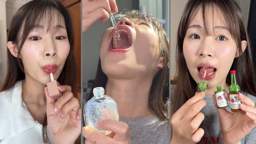 An influencer in Taiwan who was known for eating cosmetics has died suddenly, possibly from poisoning or heart attack. Photo: SCMP composite/IG@guava_beauty