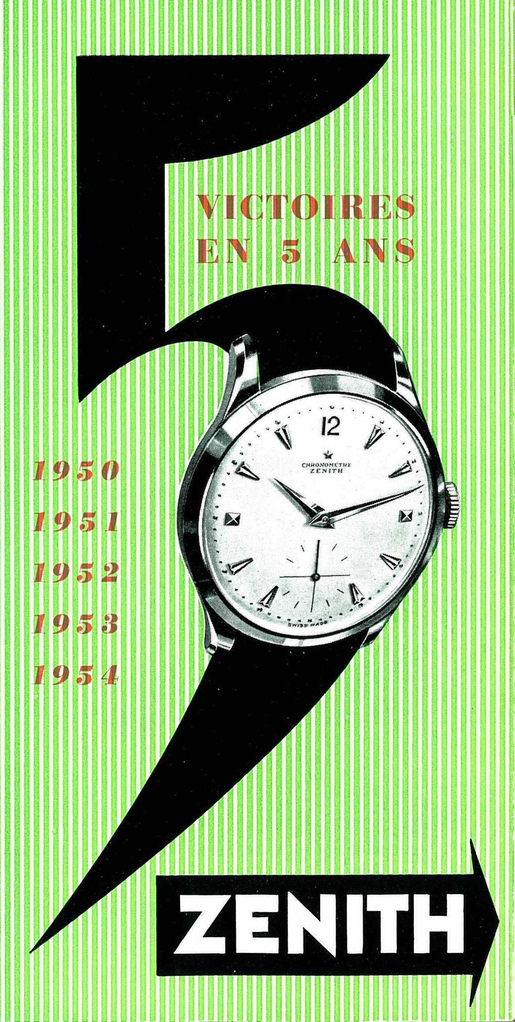 Zenith won five consecutive Neuchâtel Observatory chronometry prizes in the 1950s. Photo: Handout