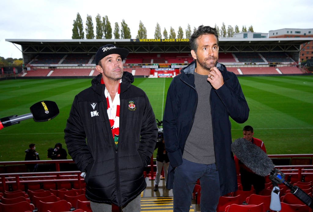 Rob McElhenney (left) and Ryan Reynolds bought Wrexham in late 2020. Photo: AP
