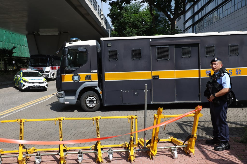 Joshua Wong leave West Kowloon Court. Photo: Edmond So Joshua Wong leave West Kowloon Court. Photo: Edmond So