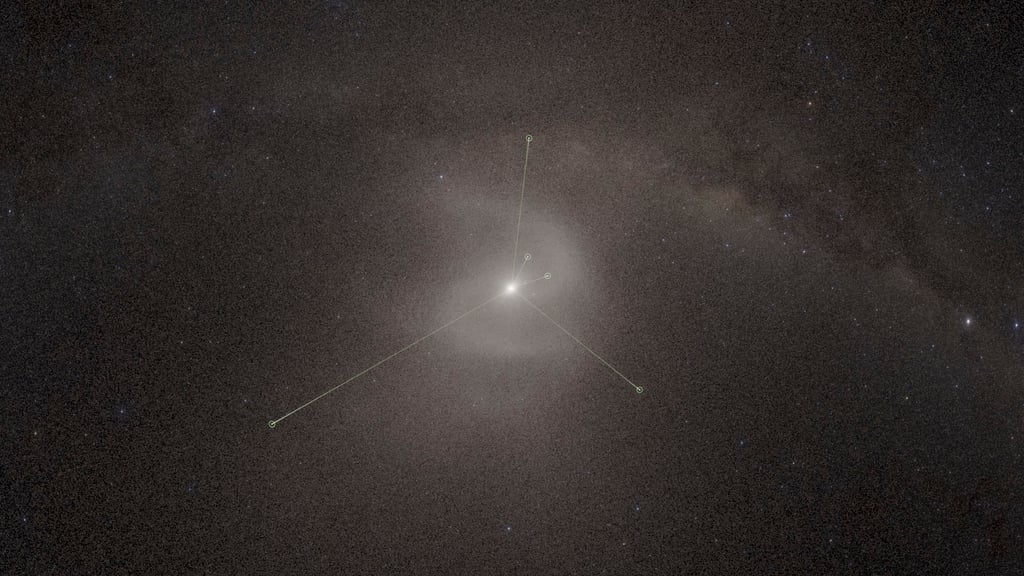 A new planetarium show created a backwards S-shaped spiral in a mock-up of the Oort Cloud, causing excitement among some scientists. Photo: AP