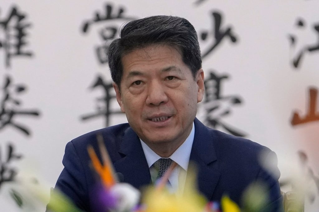 Специальный посланник Китая Ли Хуэй выступает на брифинге для прессы в Министерстве иностранных дел в Пекине в прошлом году. Фото: AP