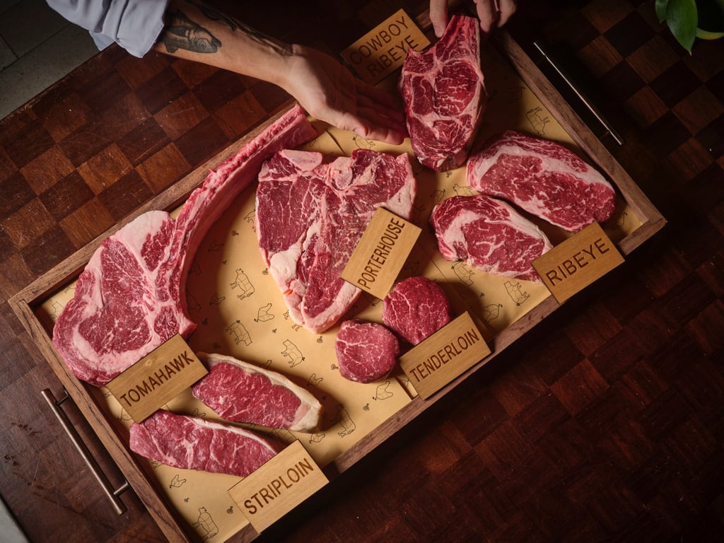 Rosewood’s American steakhouse Henry’s decadent steak selection for Father’s Day. Photo: Henry Rosewood’s American steakhouse Henry’s decadent steak selection for Father’s Day. Photo: Henry