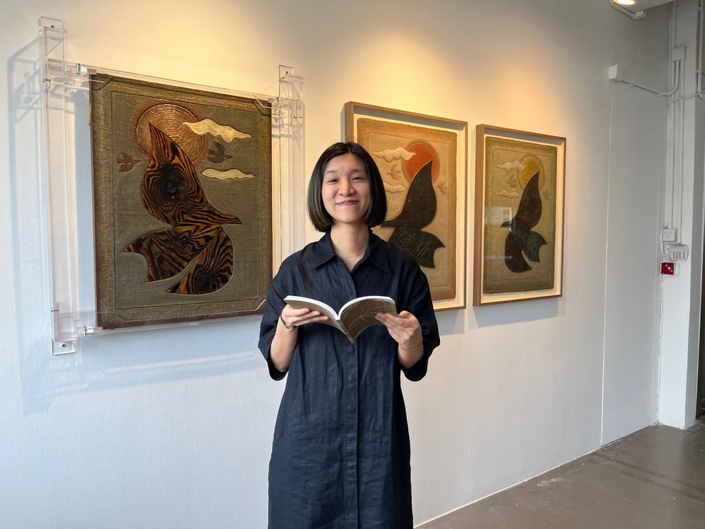 He called them motherboards. Artist Ha Bik-chuen's printing