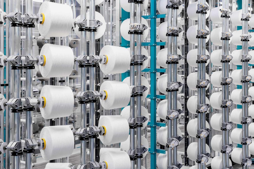 Yarns at Loro Piana’s Quarona factory in Piedmont, Italy. Photo: Handout