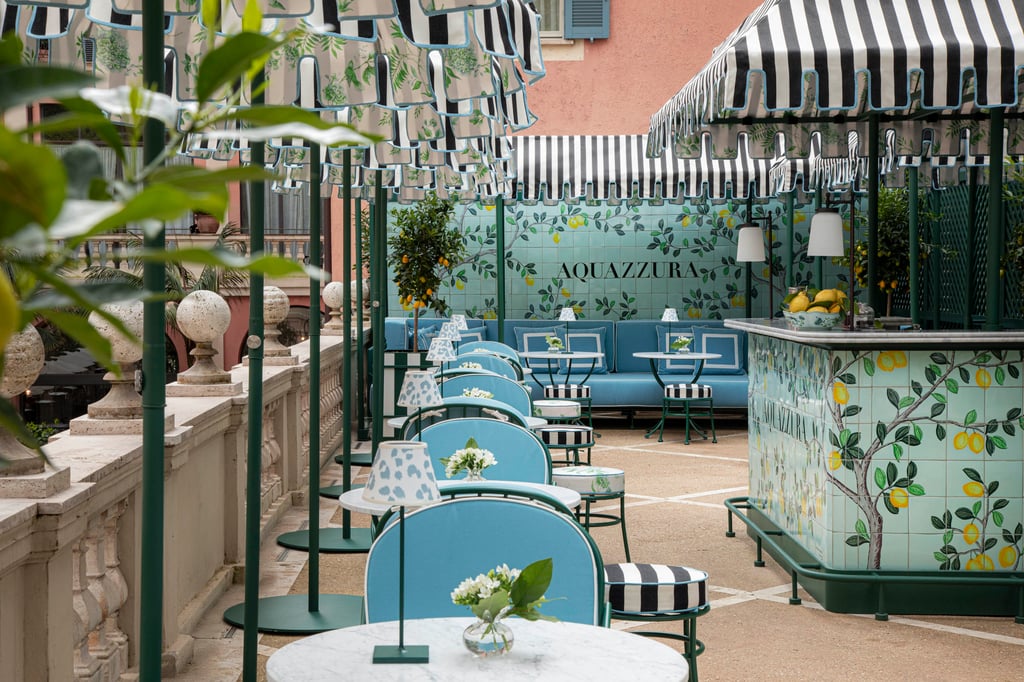 Aquazzura Bar at Rome’s Hotel de Russie. Photo: Handout Aquazzura Bar at Rome’s Hotel de Russie. Photo: Handout