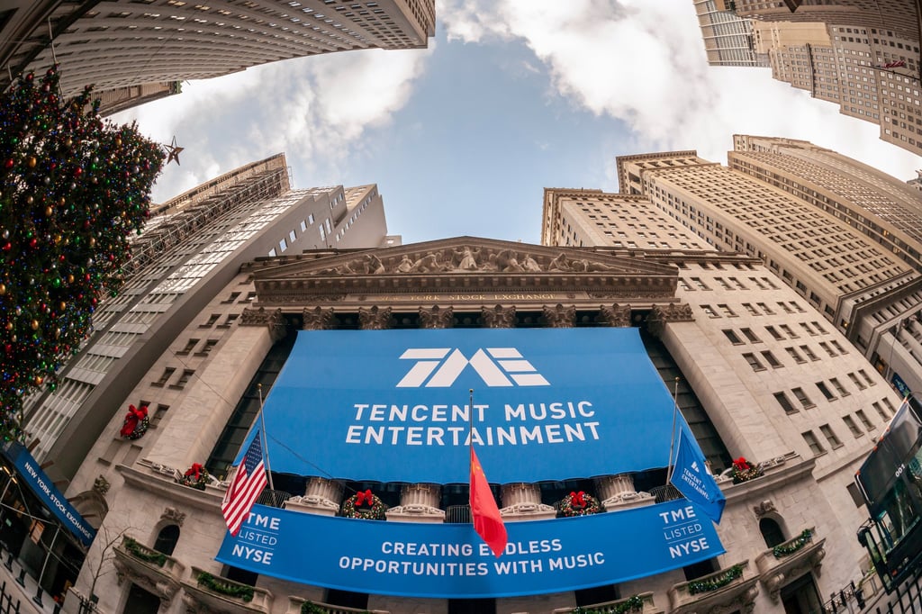 Tencent Music is listed in New York and Hong Kong. Photo: Shutterstock Tencent Music is listed in New York and Hong Kong. Photo: Shutterstock