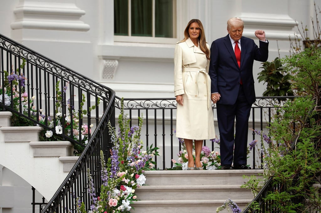US President Donald Trump and first lady Melania Trump in April. Photo: Getty Images US President Donald Trump and first lady Melania Trump in April. Photo: Getty Images